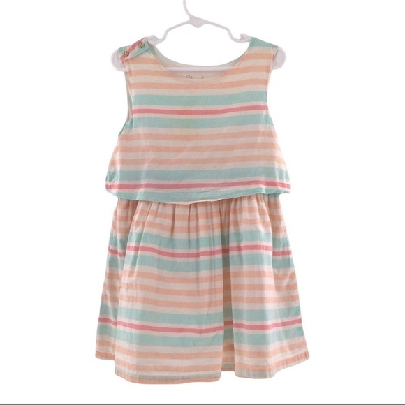 Cherokee Girls Striped Cotton Dress - Picture 6 of 8